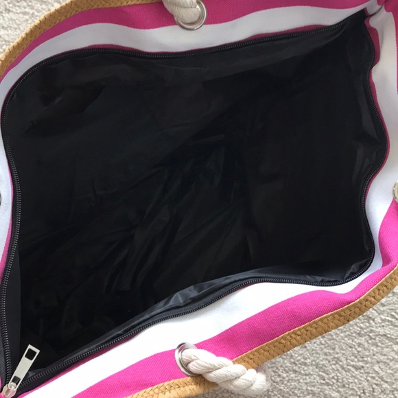 🌻1 LEFT🌻Jumbo Stripe Beach Tote - Picture 6 of 7